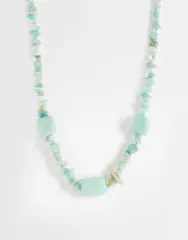 マンゴ レディース アクセサリー ネックレス・チョーカー・ペンダントトップ レース Mango beaded necklace MID BLUE ブルーのサムネイル