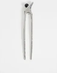 エイソス レディース アクセサリー ASOS DESIGN metal hair pin with abstract design tone SILVER シルバーのサムネイル