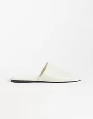 マンゴ レディース シューズ サンダル レザー Mango 100 leather flat sandals ECRU エクリュのサムネイル