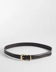 カルバンクライン レディース アクセサリー ベルト コントラスト Calvin Klein contrast belt 25mm Delicioso ブラックのサムネイル