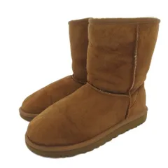 アグ UGG ムートンブーツ ショートブーツ ボア スエード ブラウン 21.5cm /FF のサムネイル