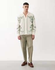 Stefan cooke 23aw Navy Oak Leaf Sweater - メルカリ