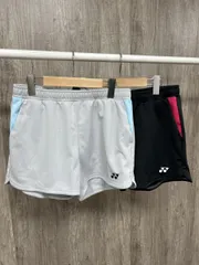 YONEX ヨネックス 2点セット まとめ売り トレーニングウェア ハーフ パンツ size0/水色 黒 ■■ メンズのサムネイル