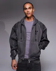 ベイシング エイプ メンズ アウター ジャケット・ブルゾン フーデッドジャケット Aape by A Bathing Ape heavyweight zip up motocross hooded jのサムネイル