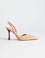 トップショップ レディース シューズ パンプス プリント レザー Topshop Angel real hair on leather pumps in deer print Deer printのサムネイル