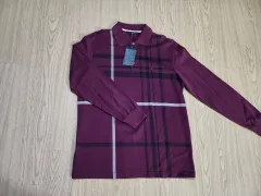 DAKS GOLF₍ダックス ゴルフ) チェック カラーTシャツ バーガンディのサムネイル