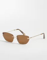 アルド レディース アクセサリー サングラス・アイウェア ALDO Luhna rimlesslim sunglasses GOLD ゴールド