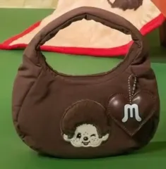 中国MINISO(ミニソー)xモンチッチ コラボ ミニ ショルダ―バッグ バッグ 茶色のサムネイル