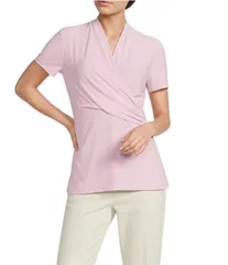 ダナキャラン レディース トップス Tシャツ Vネック ギャザー DKNY By Donna Karan VNeck Side Ruched Short Sleeve Top Corsageのサムネイル