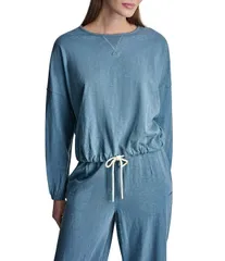 ダナキャラン レディース トップス Tシャツ クルーネック ニット ジャージー DKNY Sport by Donna Karan Coordinating Slub Knit Jersey Crewのサムネイル