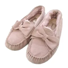 アグ オーストラリア UGG australia Dakota Suede Bow ローファー モカシン ムートン シューズ リボン USA8 ピンク /TKのサムネイル