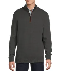 ダニエル クレミュ メンズ アウター ニット・セーター Cremieux Blue Label Reversible QuarterZipullover Charcoal Heather チャコールのサムネイル