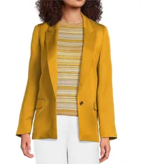 マレーラ レディース アウター コート ブレザー Marella Mllopunzia Lapel Collar Long Sleeve Blazer Cognacのサムネイル