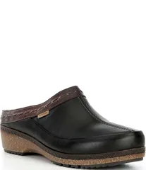 ピコリーノス レディース シューズ サンダル レザー Pikolinos Granada Wow Leather Clogs Black ブラックのサムネイル