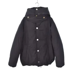 ボッテガヴェネタ BOTTEGA VENETA パテッドフーデッドダウンジャケット 中綿 S 黒 ブラック 692573 V1LE0のサムネイル