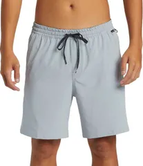 クイックシルバー メンズ ボトムス ハーフパンツ・ショーツ ショートパンツ Quiksilver Taxer Amphibian 18 Outseam Board Shorts Gray グレーのサムネイル