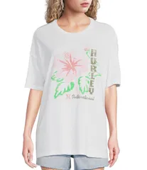 ハーレー レディース トップス シャツ Hurley Ginko Short Sleeve Boyfriend TShirt White ホワイトのサムネイル