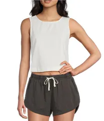 ビラボン レディース トップス シャツ Billabong So Breezy Woven Tank Top Salt Crystalのサムネイル