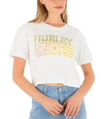 ハーレー レディース トップス シャツ Hurley Surf Days Boxy Crop TShirtofuのサムネイル