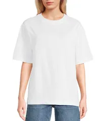 トップショップ レディース トップス シャツ TOPSHOPremium Basic Short Sleeve TShirt White ホワイトのサムネイル
