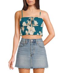 Floral Cozy Cami Romper White Lサイズ - メルカリ