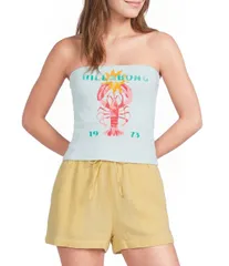 ビラボン レディース トップス シャツ ストラップレス Billabong Cocoa Strapless Tube Top Clearwater ココアのサムネイル