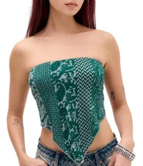 アーバンアウトフィッターズ レディース トップス シャツ BDG Urban Outfitters Bandana Bandeau Top Green グリーンのサムネイル