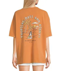 ビラボン レディース トップス シャツ Billabong Welcome To Hawaii Short Sleeve TShirt Caramel Cafeのサムネイル