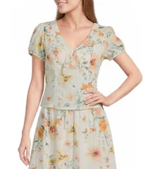 INサンフランシスコ レディース トップス シャツ Vネック フラワー柄 プリント フラワー IN San Francisco IN San Francisco Floral Printed VNecのサムネイル