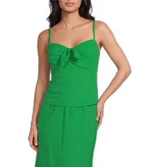 INサンフランシスコ レディース トップス シャツ IN San Francisco Tie Front Corsetop Lime ライムのサムネイル