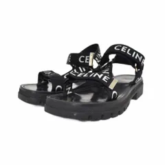 セリーヌ CELINE 22SS LEO STRAPPY SANDAL レオ ストラッピー サンダル 43 黒 ブラック 346742208Cのサムネイル