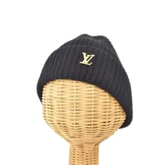 ルイヴィトン LOUIS VUITTON ビーニー LV スパーク ニット帽 S 黒 ブラック M77877のサムネイル