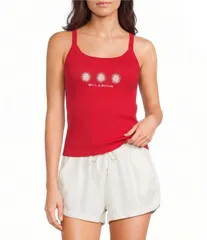 ビラボン レディース トップス シャツ ノースリーブ Billabong Day Trip Forever Sleeveless Tank Top Fiesta Red レッドのサムネイル