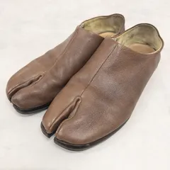 Maison Margiela メゾンマルジェラ 足袋バブーシュ シューズ 革靴 レザー ブラウン イタリア製 メンズ 41 b00908のサムネイル