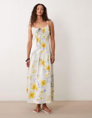 専用☆新品・未使用☆ GANNI イエロー ティアード ワンピース 36