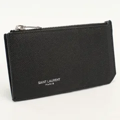 SAINT LAURENT サンローラン フラグメント ジップポーチ 609362 コインケース レザー【中古】 ユニセックスのサムネイル