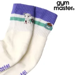 gym master ジムマスター DOG刺繍コンビソックス レディース メンズ 靴下 犬 刺繍 ユニセックス アウトドア カジュアル ギフト gesg766740 パープルのサムネイル