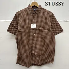 ステューシー 90s 紺タグ SSリンク ロゴ 刺繍 チェック シャツ メンズ S ISItems【USED】【古着】【中古】50160601