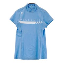 デサントゴルフ リサイクルソロテックス鹿の子モックネックシャツ M