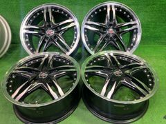 中古アルミ18x8.0ハイペリオンディッシュPCD114.3 4本セット - メルカリ