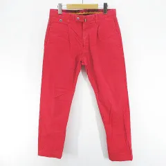 アルチザン ARTISAN ロングパンツ ジップフライ S 赤系 レッド ストレッチ 無地のサムネイル
