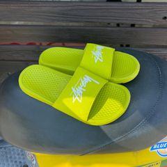 NIKE STUSSY ベナッシ サンダル グリーン 27 - メルカリ