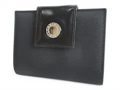 ブルガリ BVLGARI 手帳カバー カードケース 手帳 ホック開閉 黒系 イタリア製のサムネイル
