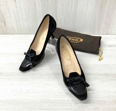Tod's□ドライビングシューズ□フラットシューズ☆ビジュー☆リボン