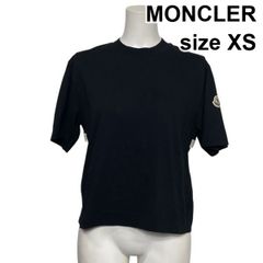 MONCLER 半袖Tシャツ ブラック サイズXS 確実正規品 - メルカリ