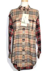 BURBERRY バーバリー 衣類 ノバチェックシャツ 衣料品 8033146 長袖シャツ コットン マルチカラー レディース【200】【中古】のサムネイル