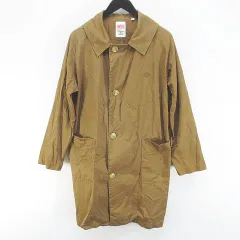 ダントン DANTON JD-8449 タフタワークコート ミドル丈 F 茶系 ブラウン ロゴ 文字 刺繍 ポケットのサムネイル