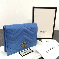 未使用品 GUCCI 443125 GGマーモント 二つ折り財布 箱付 125