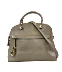✨良品✨FURLA フルラ パイパー 2WAY ハンドバッグ ベージュ ゴールド 