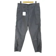 ユニフォームエクスペリメント uniform experiment UE-220044 SIDE COLOR TAPERED PANTS ロング丈 テーパードパンツ ジップフライ 1 灰系 グレー 日本製 無地 タグ付のサムネイル